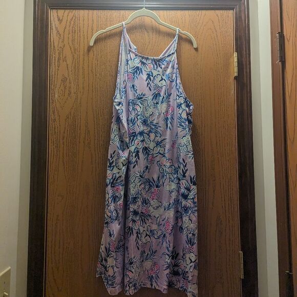 Lilly Pulitzer Floral Dress in Blue and Pink - Picture 2 of 6